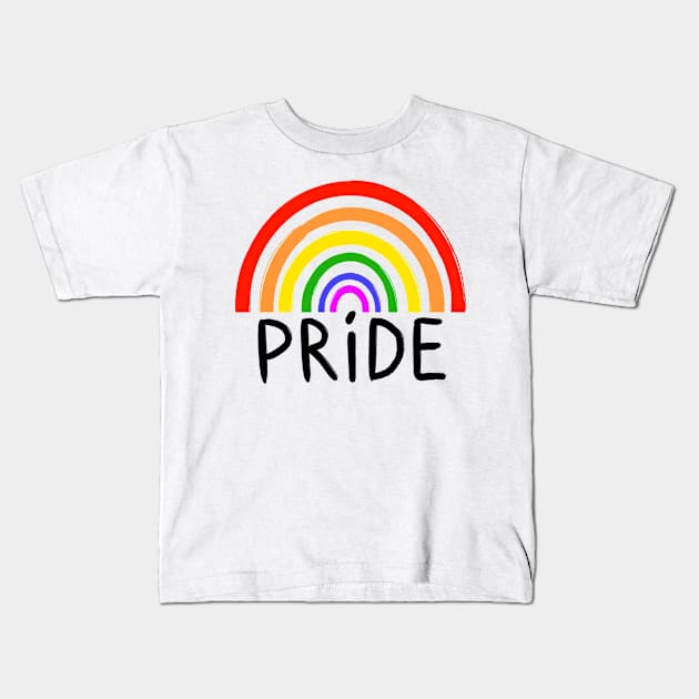 Rainbow Pride Kids T-Shirt by Micah